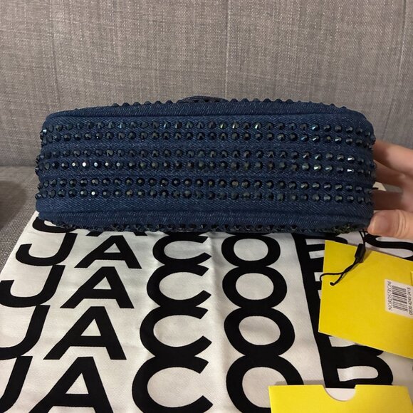 Marc Jacobs The Crystal Denim Clover Shoulder Bag *NWT* - Picture 4 of 5